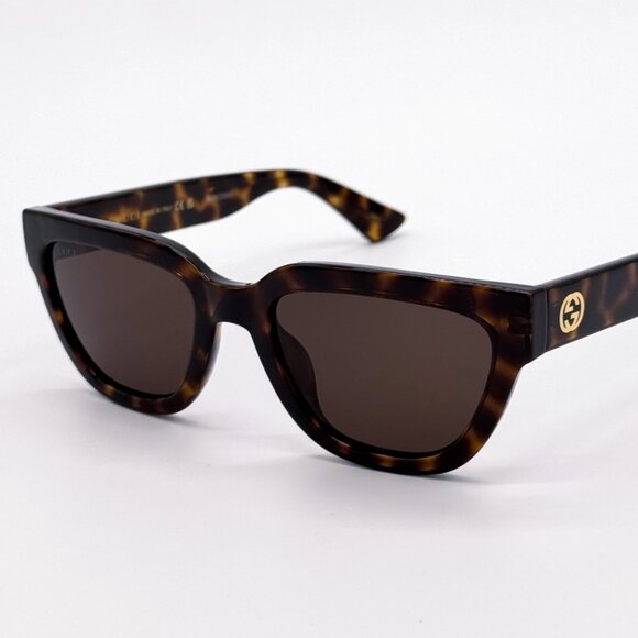 NEW GUCCI GG1578S 002 CAT EYE HAVANA BROWN WOMEN SUNGLASSES GUCCI - Picture 1 of 12
